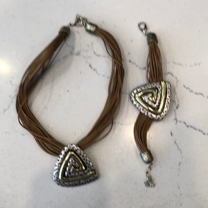 Pendant and matching bracelet